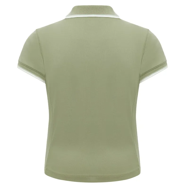 LeMieux Mini Junior Girls Polo Shirt - Fern-1