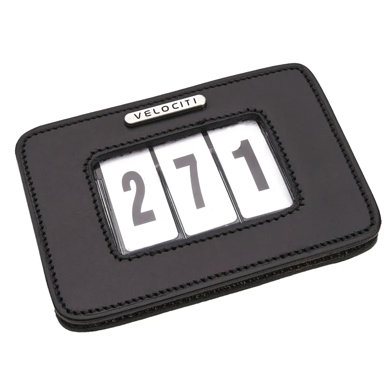 Velociti Saddle Pad Competition Number Holder - Black