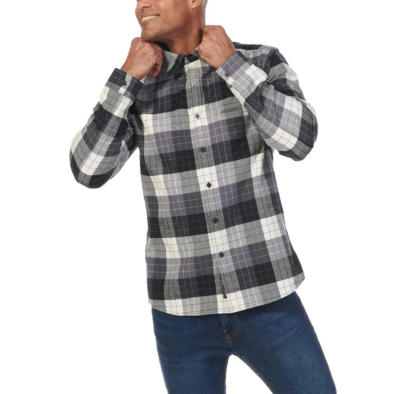 Musto Marina Men's Twill Shirt - Turbulence Gray - Small-2