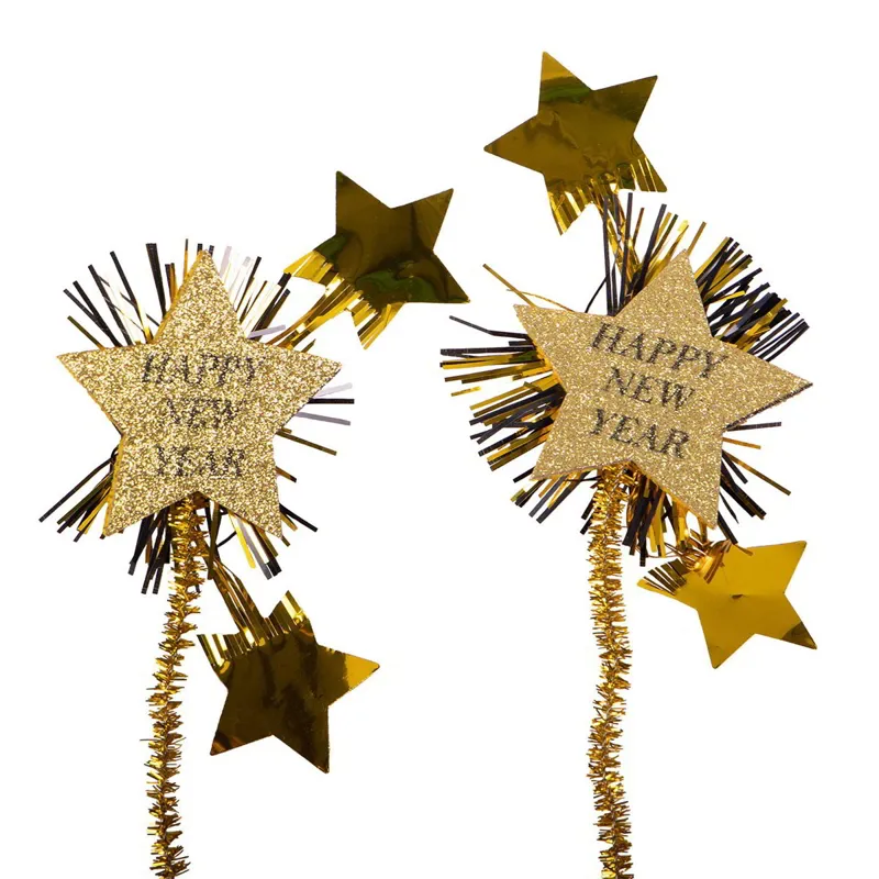 QHP Happy New Year Bridle Attachments - Gold-1