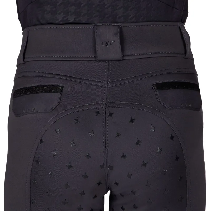 QHP Fayen Full Grip Junior Breeches - Ash-6