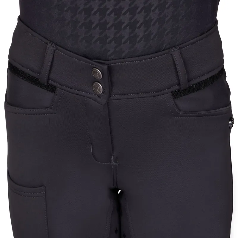 QHP Fayen Full Grip Junior Breeches - Ash-8