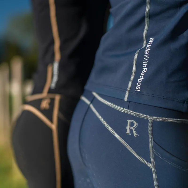 Redpost Adapt Full Grip Women's Riding Tights - Black Shadow-10
