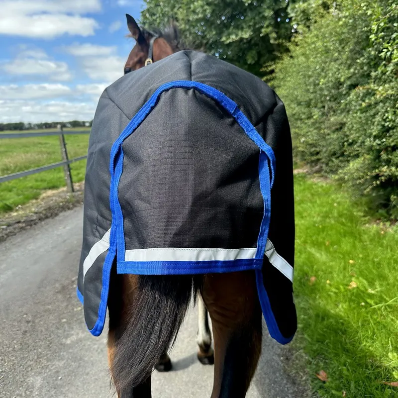 Amigo Ripstop 900D Foal 50g Turnout Blanket - Black/Classic Blue-3