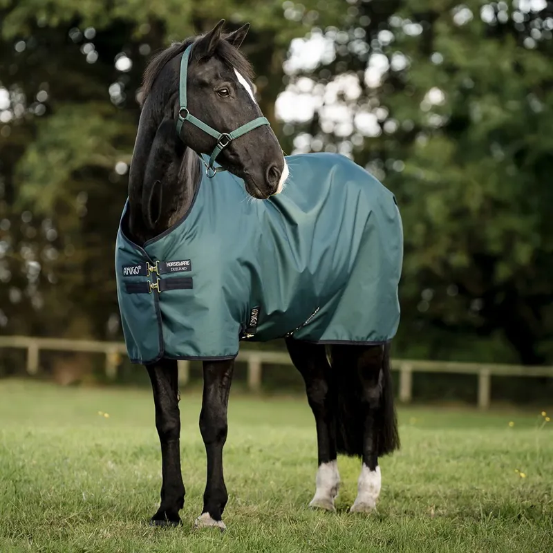 Amigo Ripstop 900D Standard Neck 50g Turnout Blanket - Dynasty Green-10
