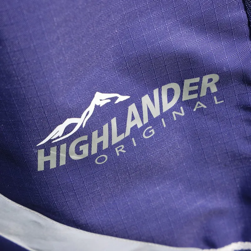 Shires Highlander Original 0g Standard Neck Turnout Blanket - Navy-2