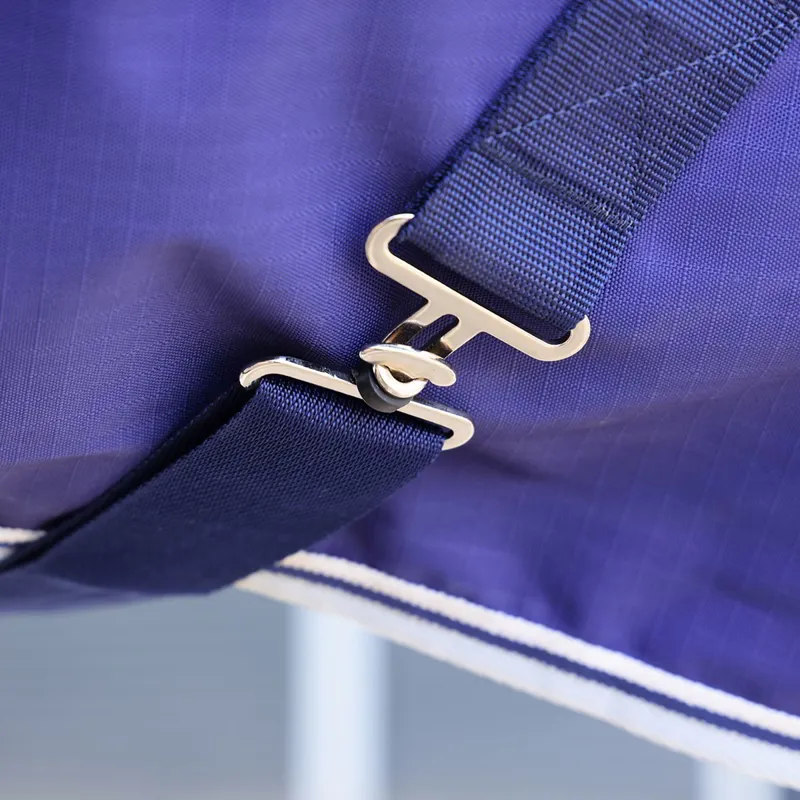 Shires Highlander Original 0g Standard Neck Turnout Blanket - Navy-4