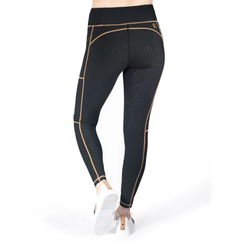 Redpost Adapt Full Grip Women's Riding Tights - Black Shadow-2