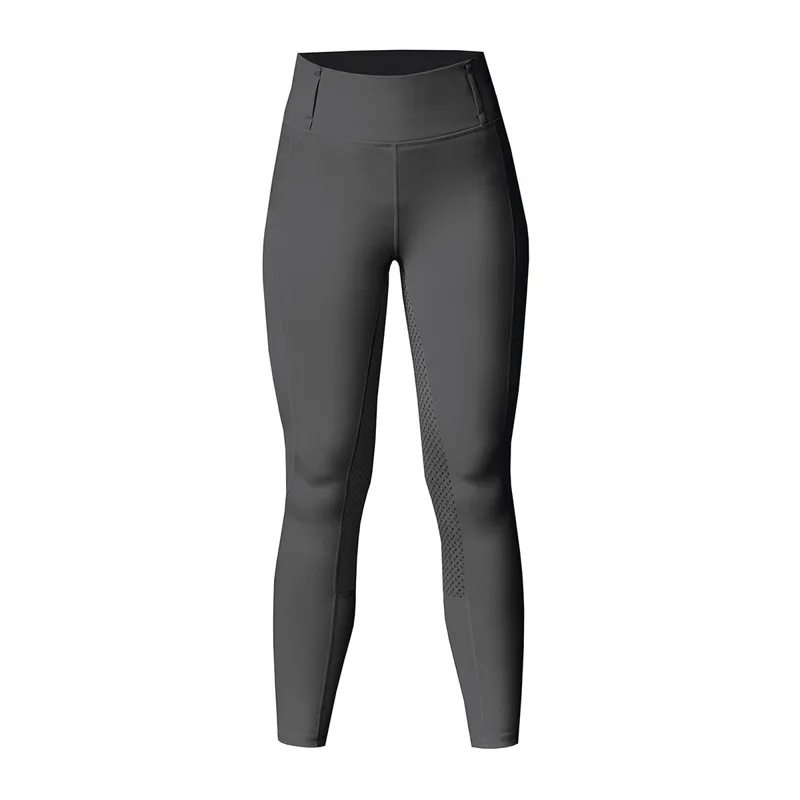 Equetech Winter Aqua-Shield Full Grip Riding Tights - Grey - XX-Large