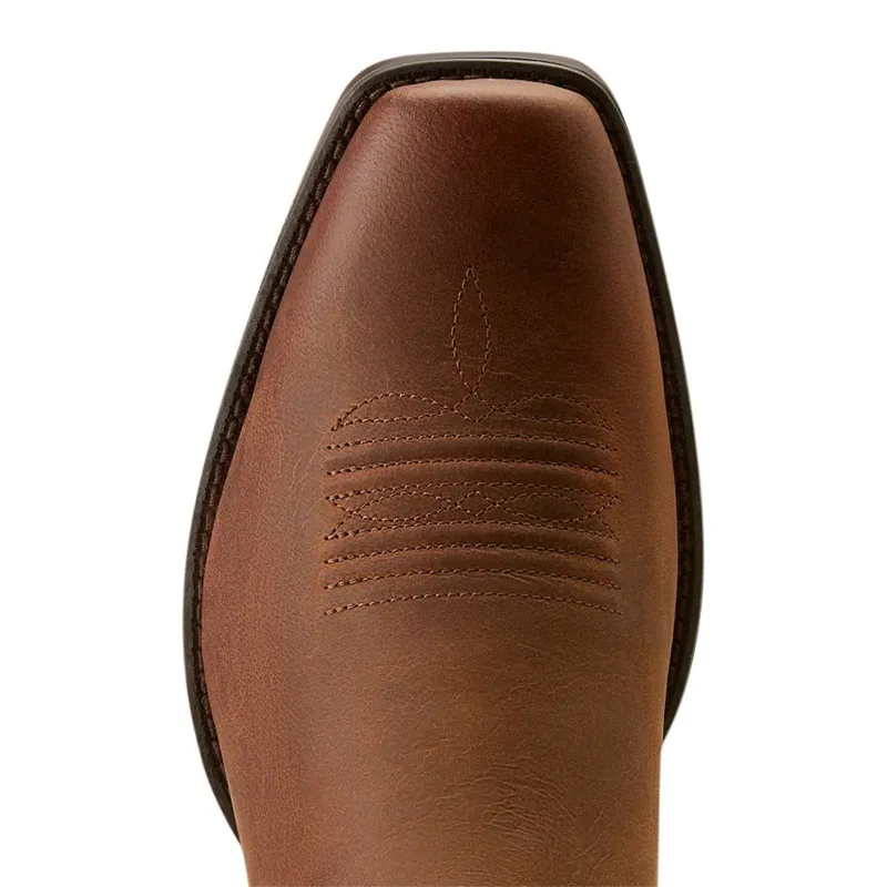 Ariat Men's Booker Ultra Square Toe Short Western Boots - Rough Tan-5