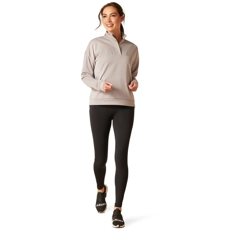Ariat Breathe Half Zip Women's Sweatshirt - Zinc-1