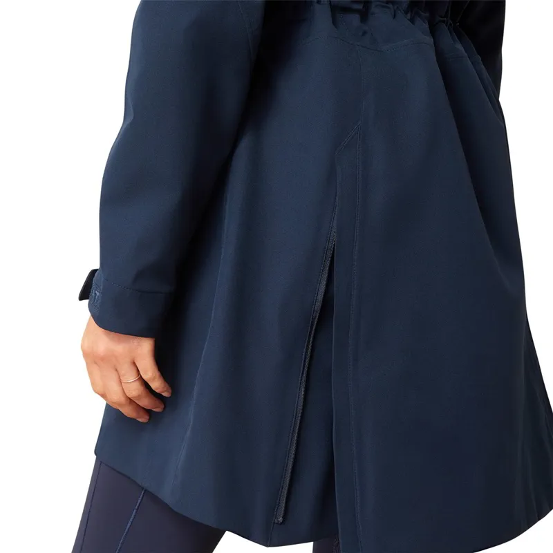 Ariat Coastal Womens Long Waterproof Jacket - Navy Eclipse-3
