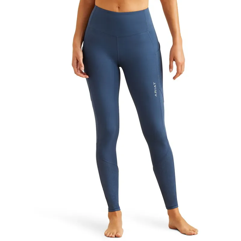 Ariat EOS Breathe Half Grip Womens Riding Tights - Dark Denim