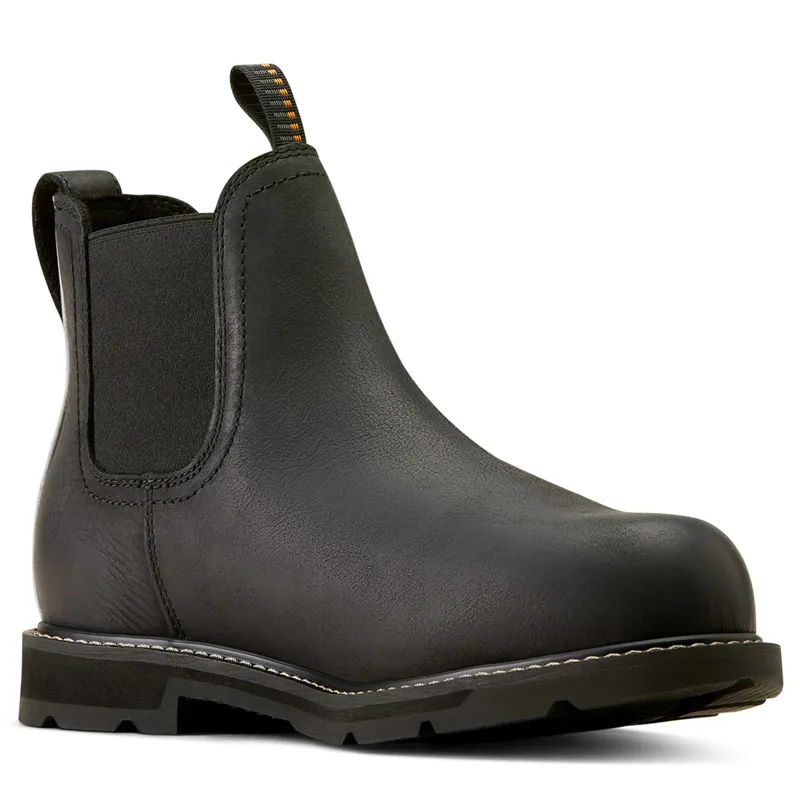 Ariat Groundbreaker Waterproof Steel Toe Men's Work Boots - Black-2