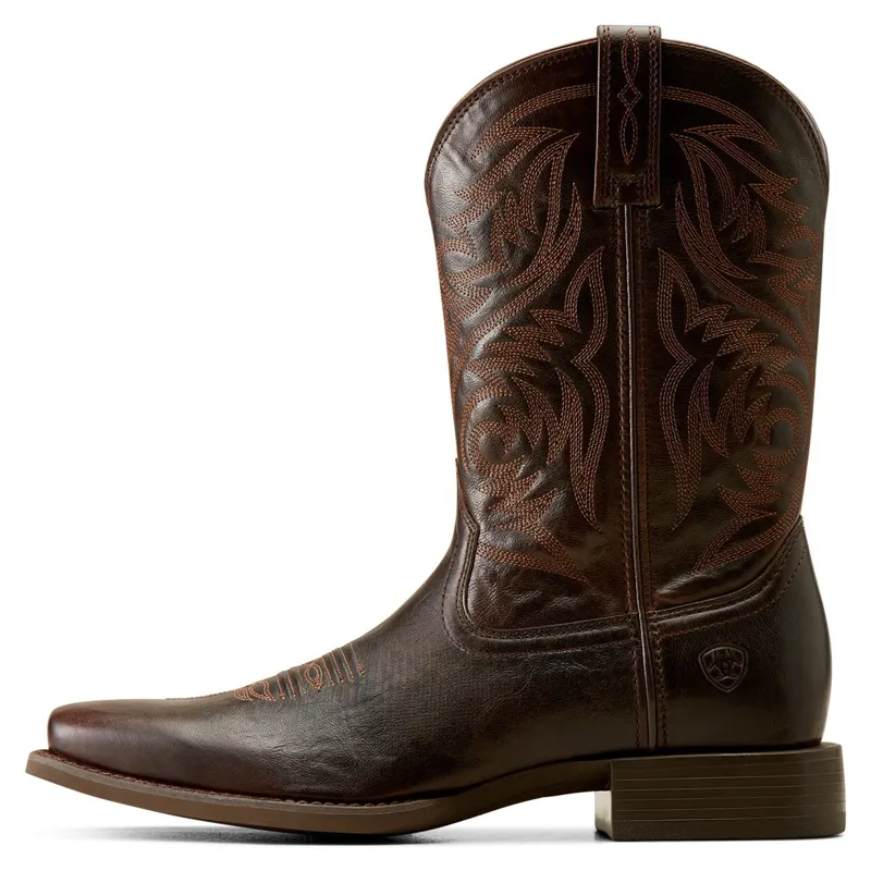 Ariat Men's Sport Herdsman Western Boots - Burnished Chocolate-3