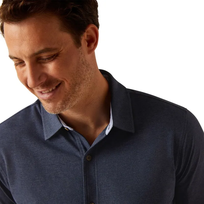 Ariat Country Ingleside Men's Shirt - Navy Heather-2