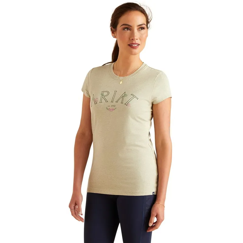 Ariat Posey Short Sleeve Women's Tee - Heather Laurel Green