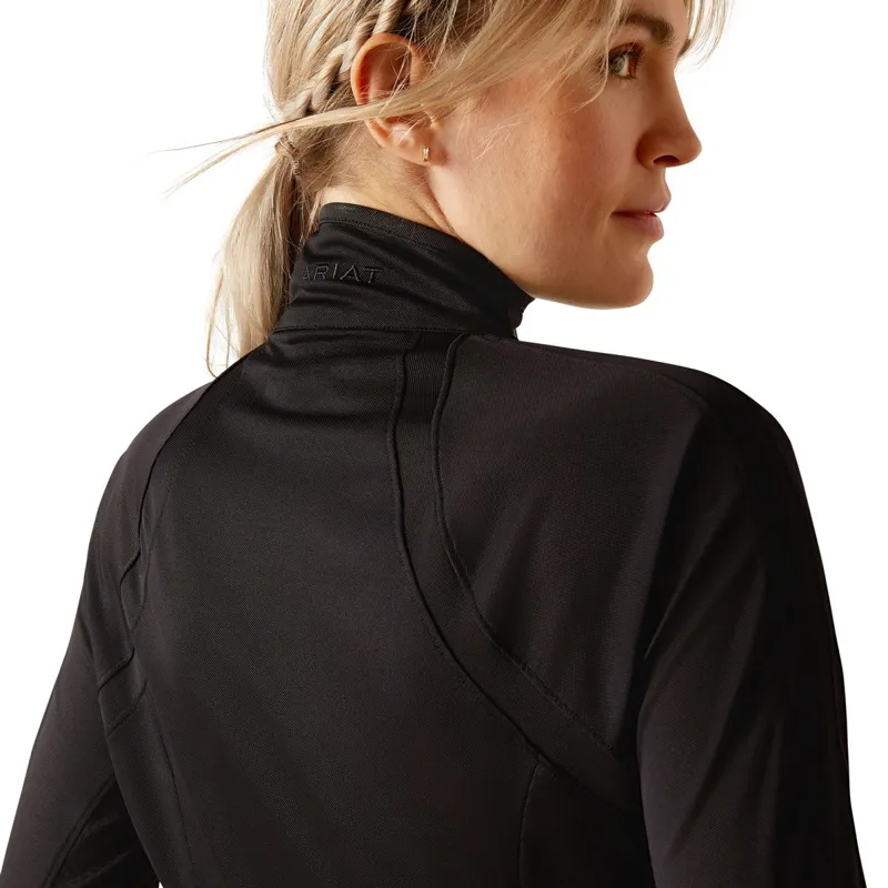 Ariat Sunstopper 3.0 Womens Base Layer Top - Black-3