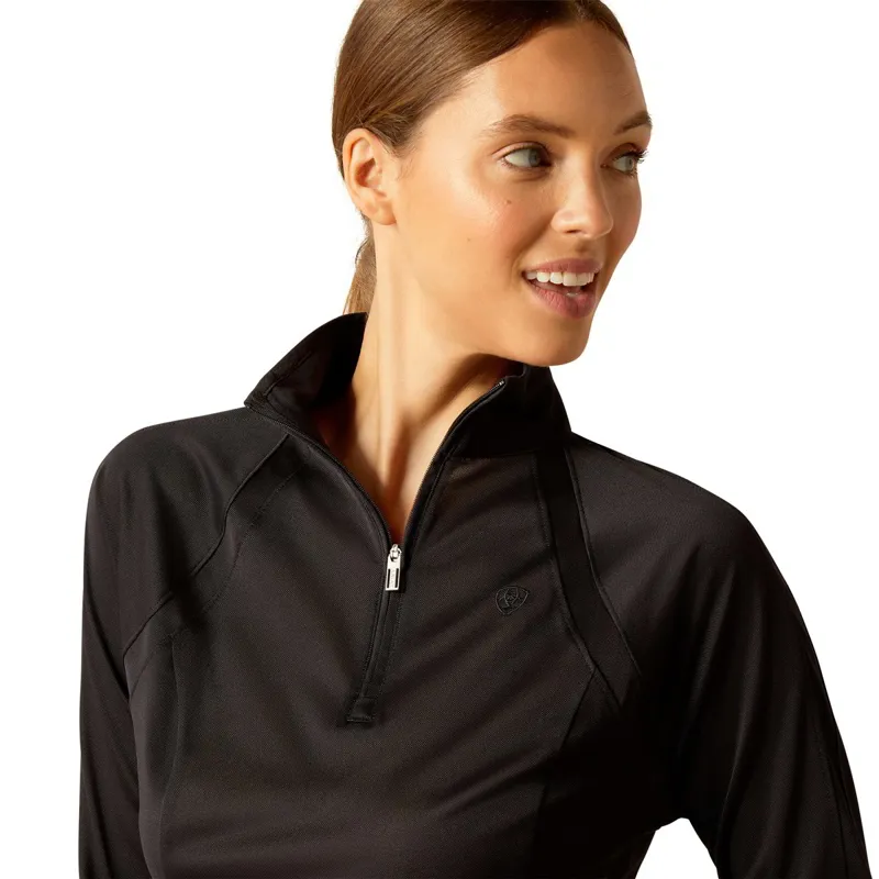 Ariat Sunstopper 3.0 Womens Base Layer Top - Black-2