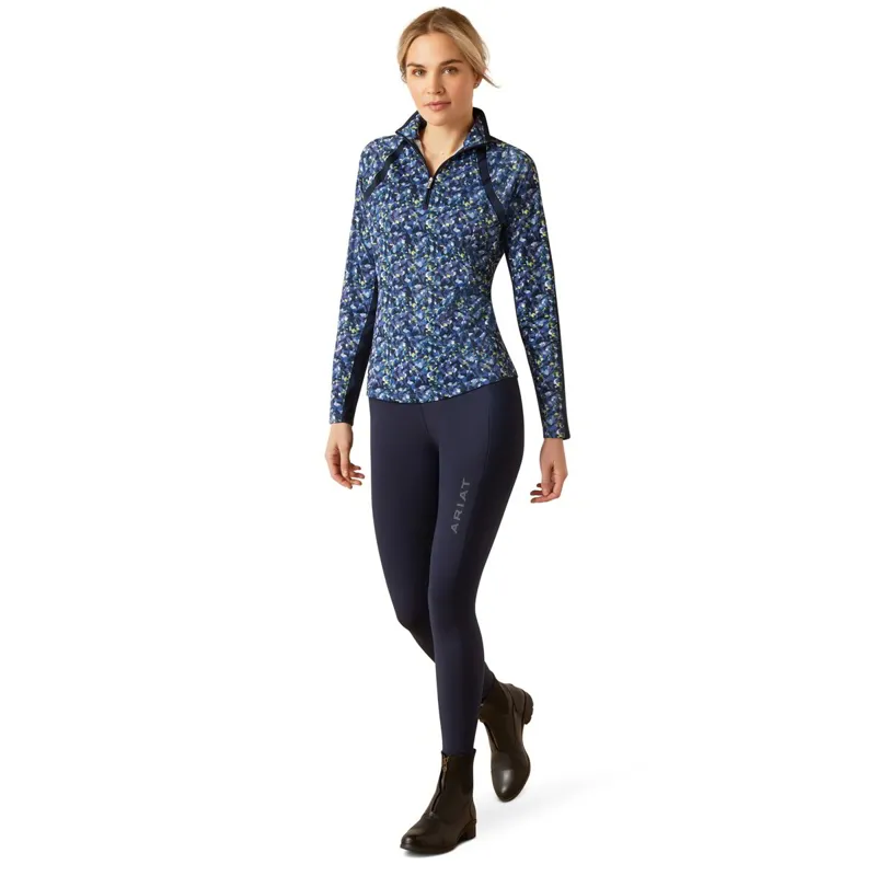 Ariat Sunstopper 3.0 Women's Base Layer Top - Blue Scribble-4