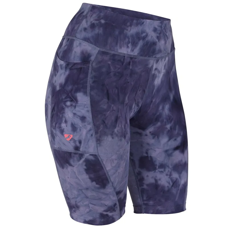 Aubrion Non-Stop Womens Shorts - Navy Tie Dye