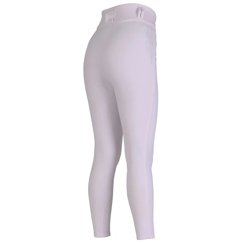 Aubrion Optima Luxe Full Grip Women's Competition Breeches - White-1