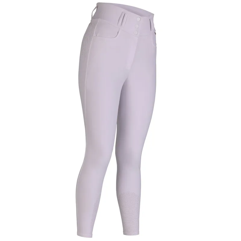 Aubrion Optima Luxe Full Grip Women's Competition Breeches - White-3