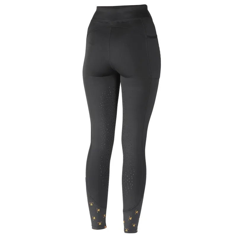 Aubrion Porter Full Grip Womens Winter Riding Tights - Black-1