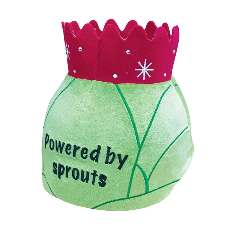 Equetech Animal Helmet Cover - Brussel Sproutie-1