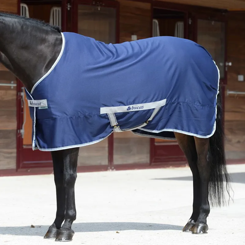 Bucas Freedom Twill Stable Sheet - Navy-3
