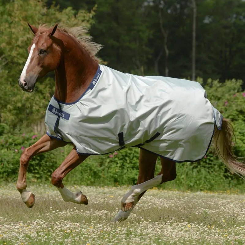 Bucas Power 150g Standard Neck Turnout Blanket - Silver-4