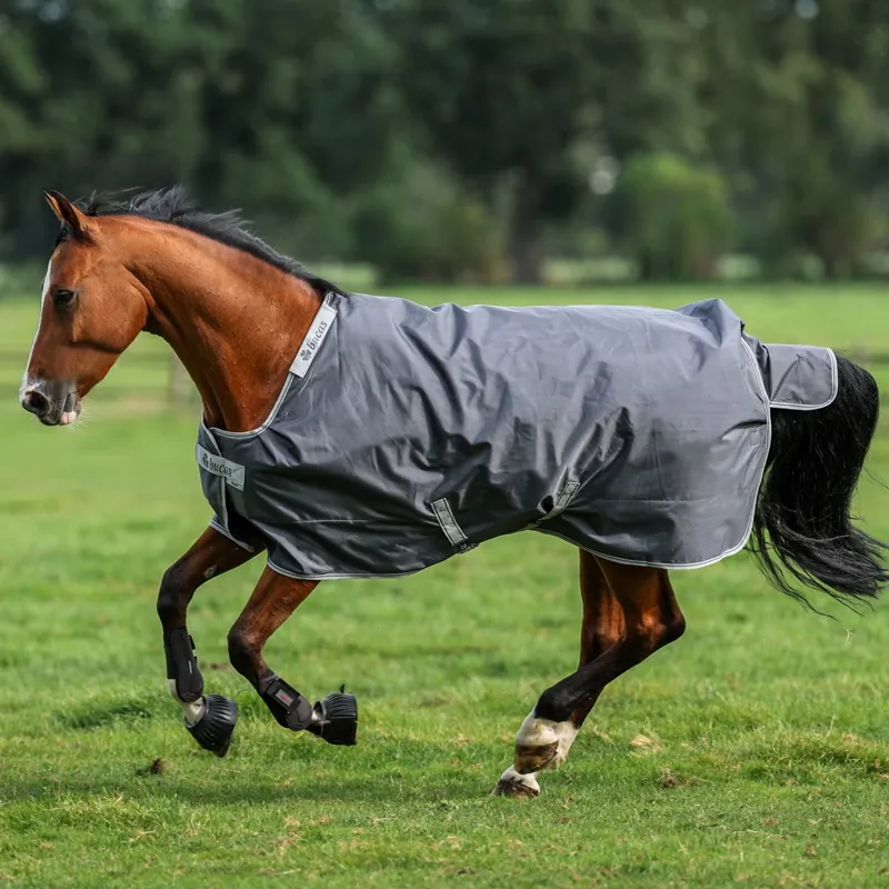 Bucas Smartex 150g Medium Standard Neck Turnout Blanket - Iron Gate-3