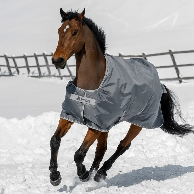 Bucas Smartex 150g Medium Standard Neck Turnout Blanket - Iron Gate-4