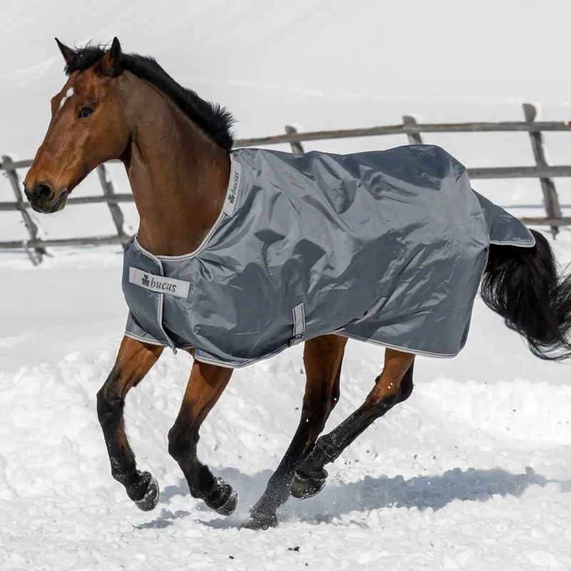 Bucas Smartex 150g Medium Standard Neck Turnout Blanket - Iron Gate-5