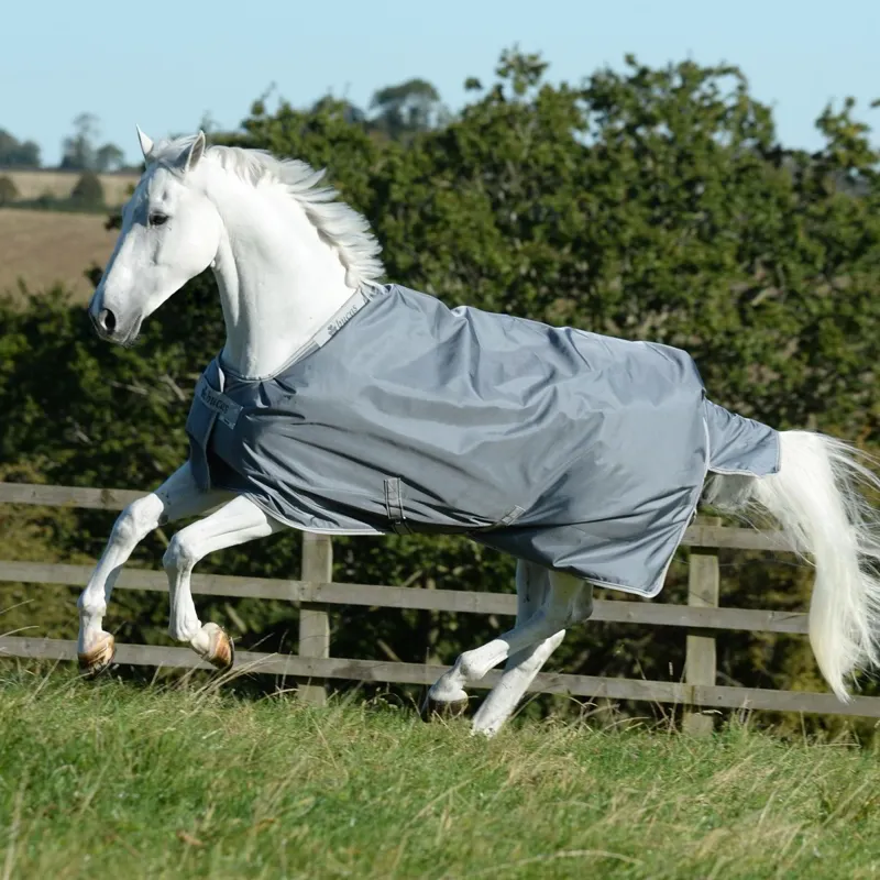Bucas Smartex 150g Medium Standard Neck Turnout Blanket - Iron Gate-6