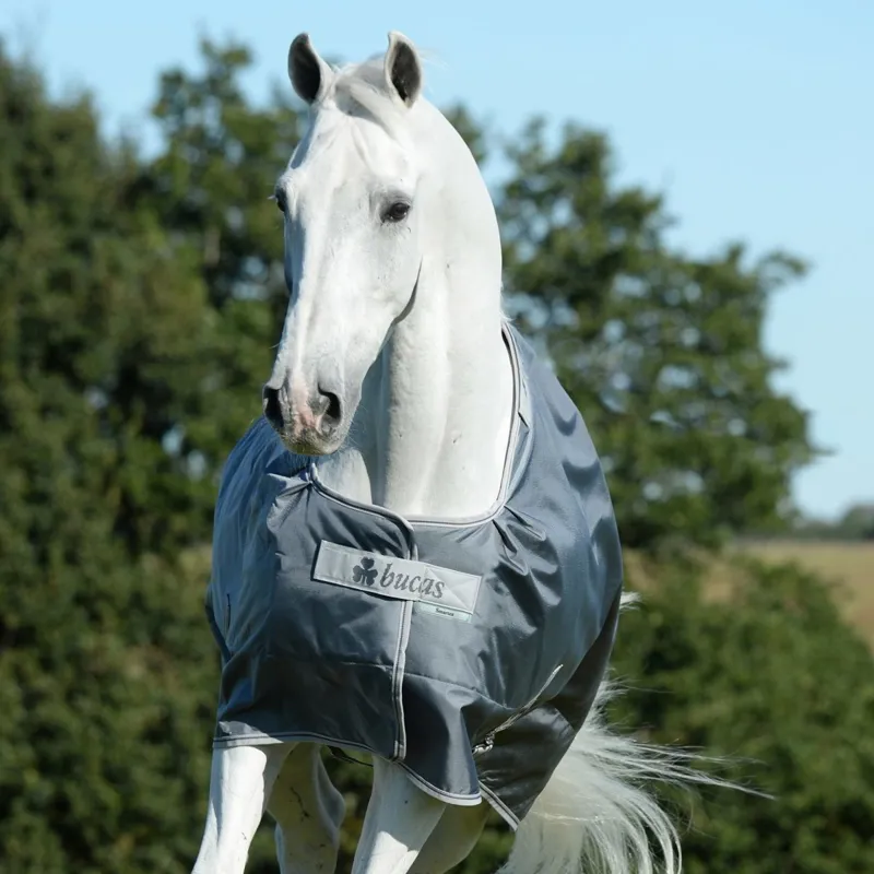 Bucas Smartex 150g Medium Standard Neck Turnout Blanket - Iron Gate-7