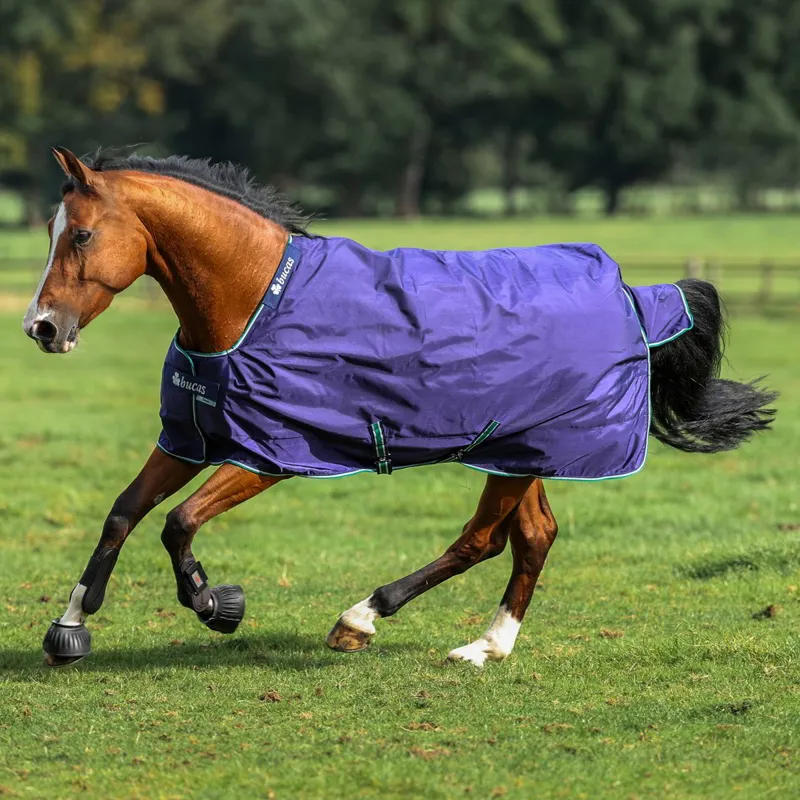 Bucas Smartex 0g Rain Standard Neck Turnout Sheet - Blue-2