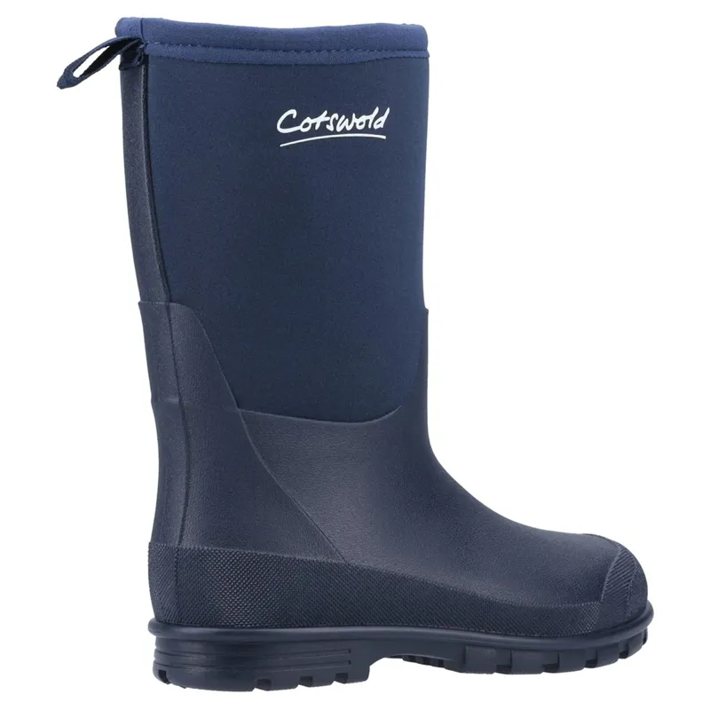Cotswold Hilly Neoprene Junior Rain Boots - Navy-2