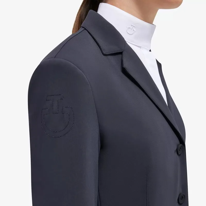 Cavalleria Toscana Hunter Junior Girls Show Coat - Navy-3