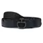 Cavalleria Toscana Elastic Clasp Men's Belt - Black/Gunmetal