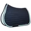 Equiline Octagon Custom Saddle Pad - Blue/Aqua/White Glitter/Aqua
