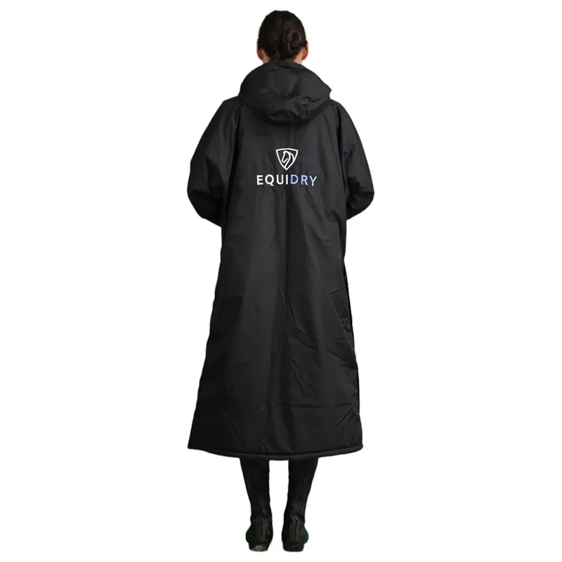 EQUIDRY Evolution Thick Fleece Lined Waterproof Jacket - Black/Lilac-5