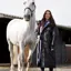 EQUIDRY Evolution Thick Fleece Lined Waterproof Jacket - Black/Lilac