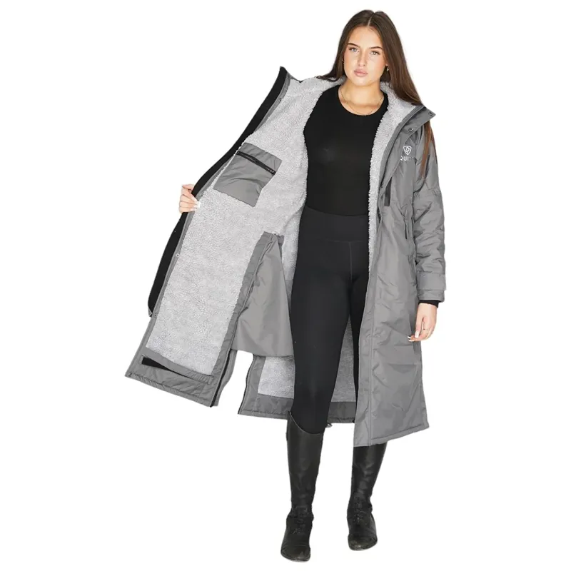 EQUIDRY Evolution Fleece Lined Waterproof Jacket - Charcoal/Grey-3