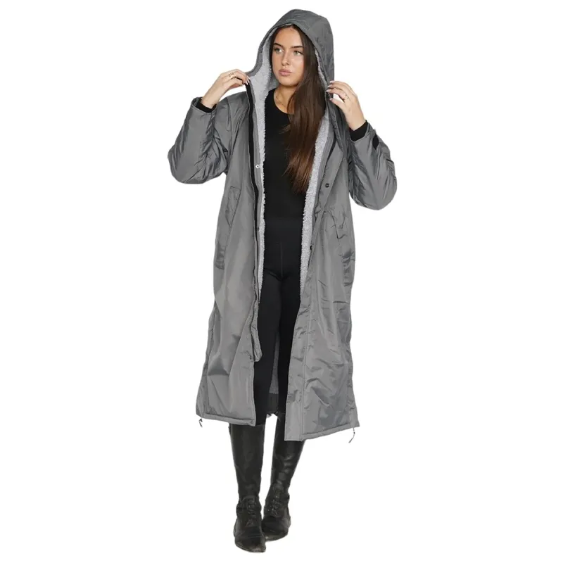 EQUIDRY Evolution Fleece Lined Waterproof Jacket - Charcoal/Grey-5
