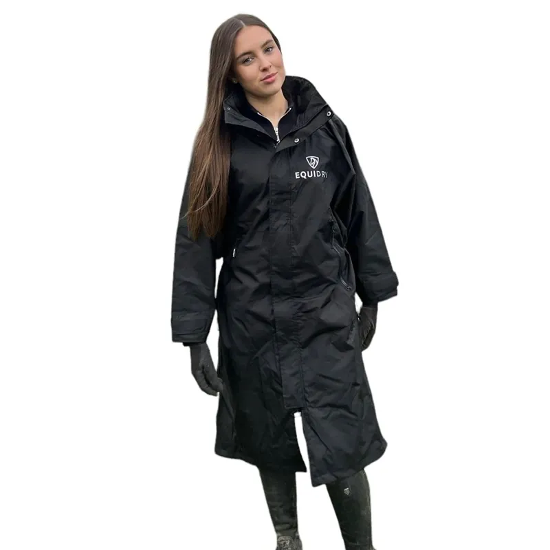EQUIDRY Evolution Mesh Lined Waterproof Jacket - Black/Black-7