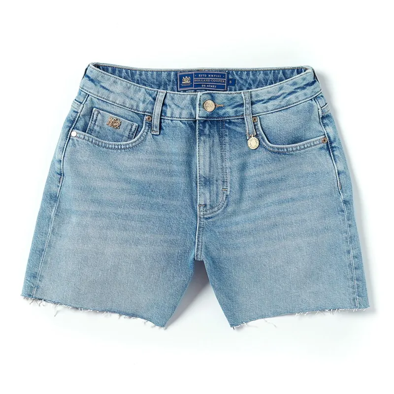 Holland Cooper High Rise Women's Denim Shorts - Vintage Indigo-3