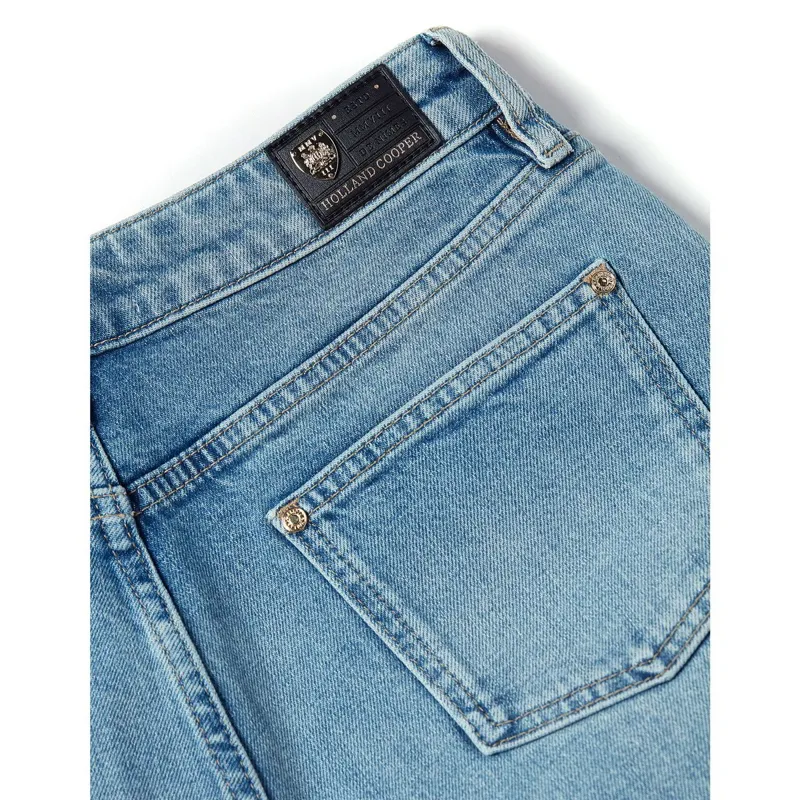 Holland Cooper High Rise Women's Denim Shorts - Vintage Indigo-5