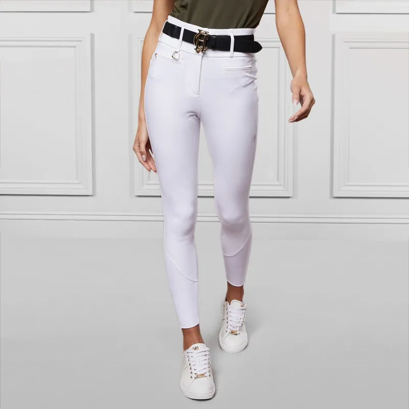 Holland Cooper Premium High Rise Women's Competition Breeches - White