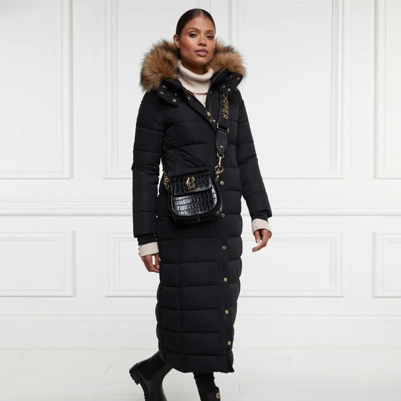 Holland Cooper Stoneleigh Women's Longline Quilted Coat - Black